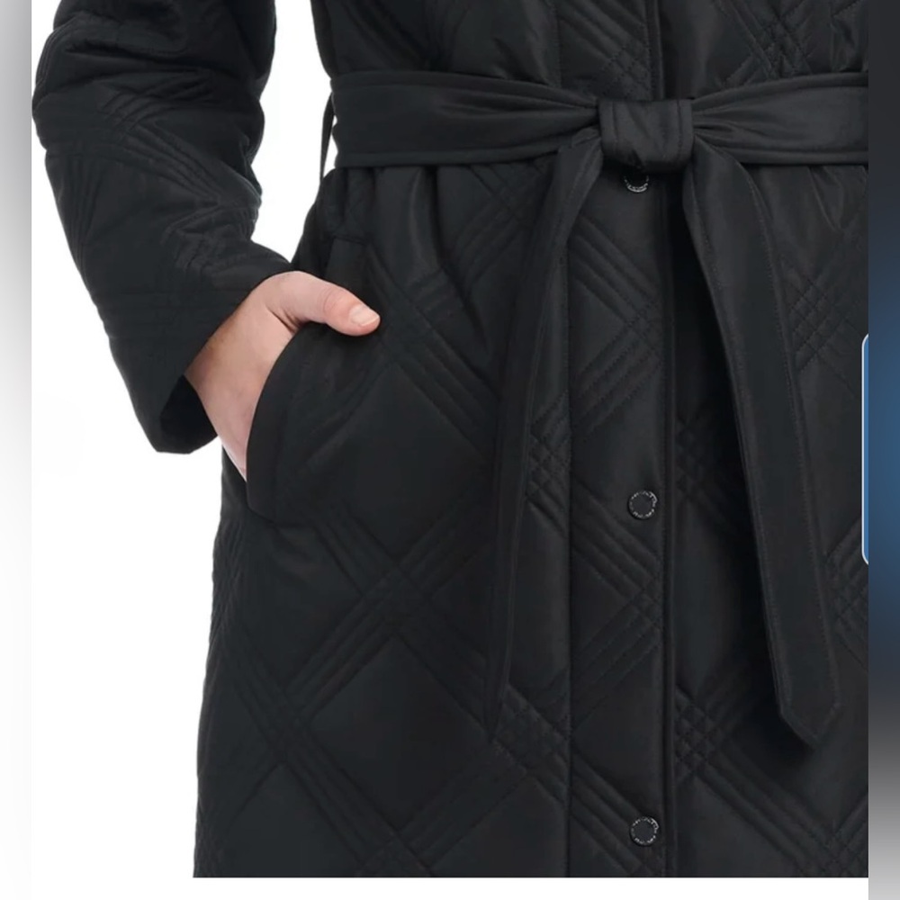 Jones New York Women's Belted Quilt Jacket SzL new - Picture 7 of 10